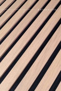 Detail of the slats of the ECOPanel SeaWay panel