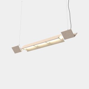 Lampe Barraca en Eco Panel, produit acoustique conçu par Ximo Roca pour Eliacoustic