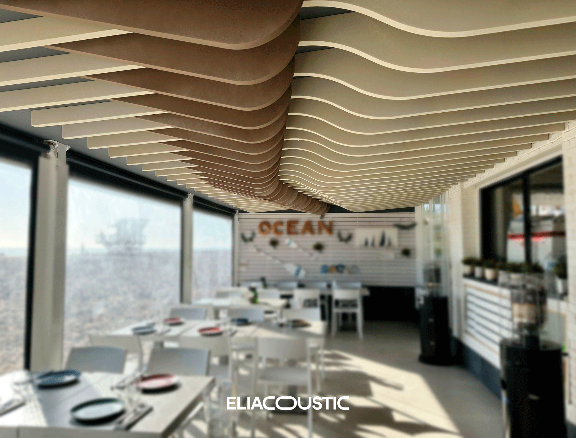 Condicionamento acústico eliacústico para restaurante Casa Julio em Alicante