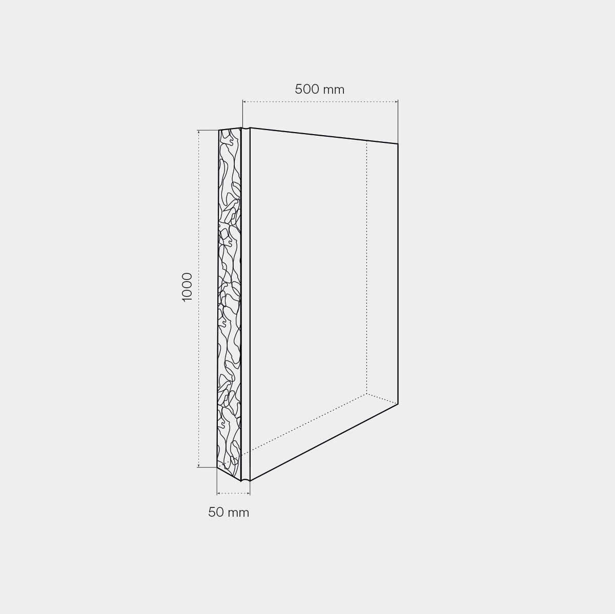 Rilievi del pannello fonoisolante senza interventi InsulMur