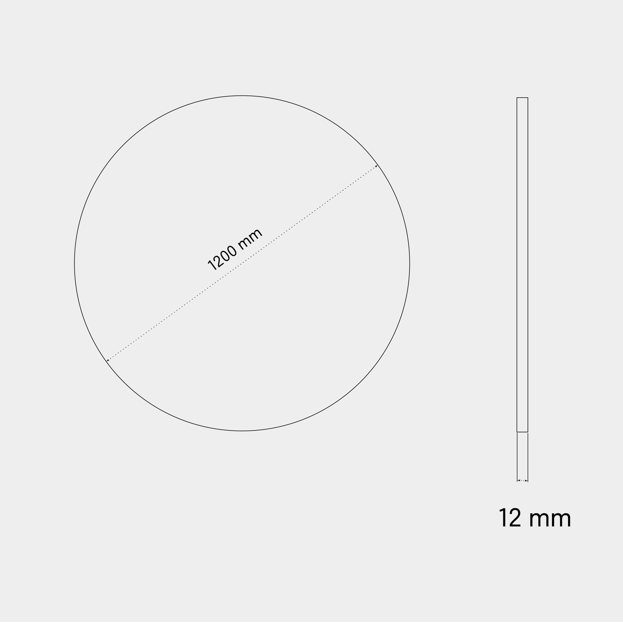 Medidas de los paneles Circle ECOPanel